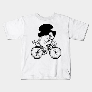 Fish riding a bike Kids T-Shirt